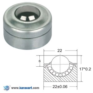 بلبرینگ چشمی با ساچمه حمل کننده، بدون لبه، توکار AU12 (SP12) بلبرینگ چشمی با ساچمه حمل کننده، بدون لبه، توکار AU12 (SP12)