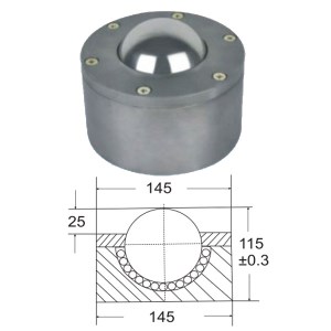 بلبرینگ چشمی با ساچمه حمل کننده، بدون لبه، توکار AU90 (SP90) بلبرینگ چشمی با ساچمه حمل کننده، بدون لبه، توکار AU90 (SP90)