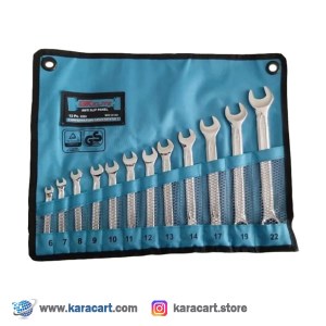 ست آچار 12 عددی یکسر تخت و رینگ GK-ELITE مدل آلمان