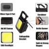 چراغ قوه شارژی مگنتی COB keychain light